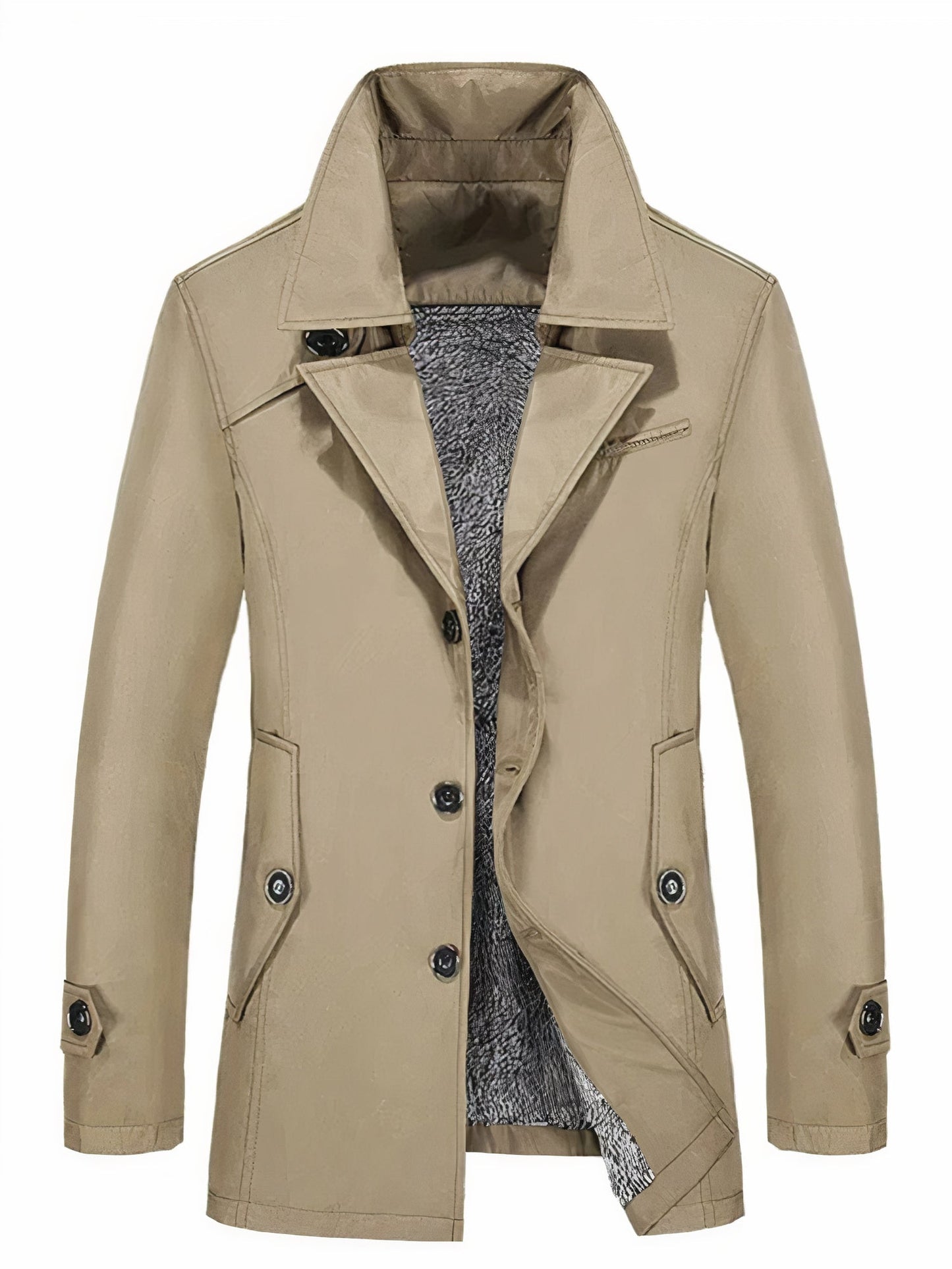 Manteau d'hiver homme – Trench-coat raffiné en laine pour style élégant