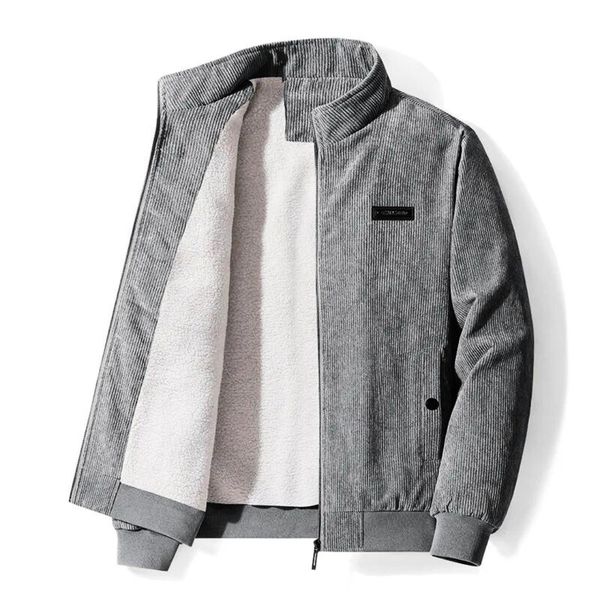 Veste en velours homme – Veste rétro doublure Sherpa chaude