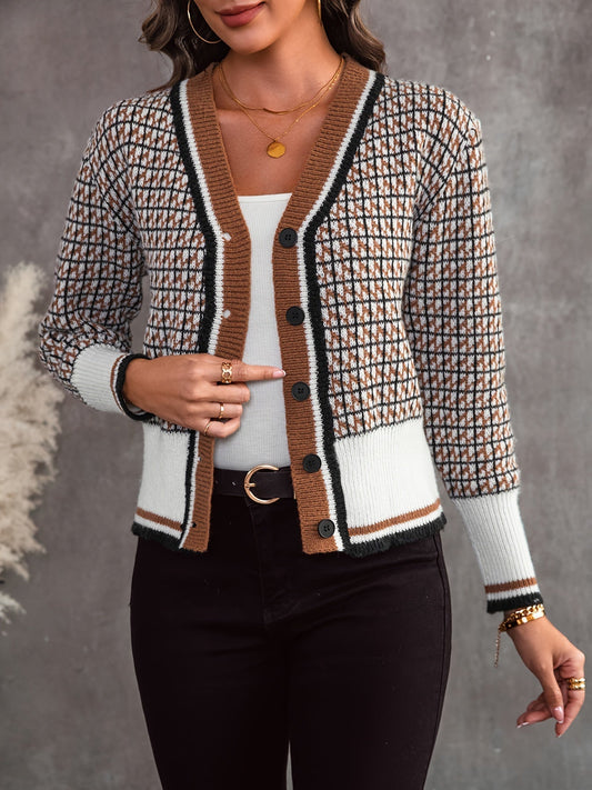 Gilet en tricot femme – Chic gilet avec boutons élégant et tendance