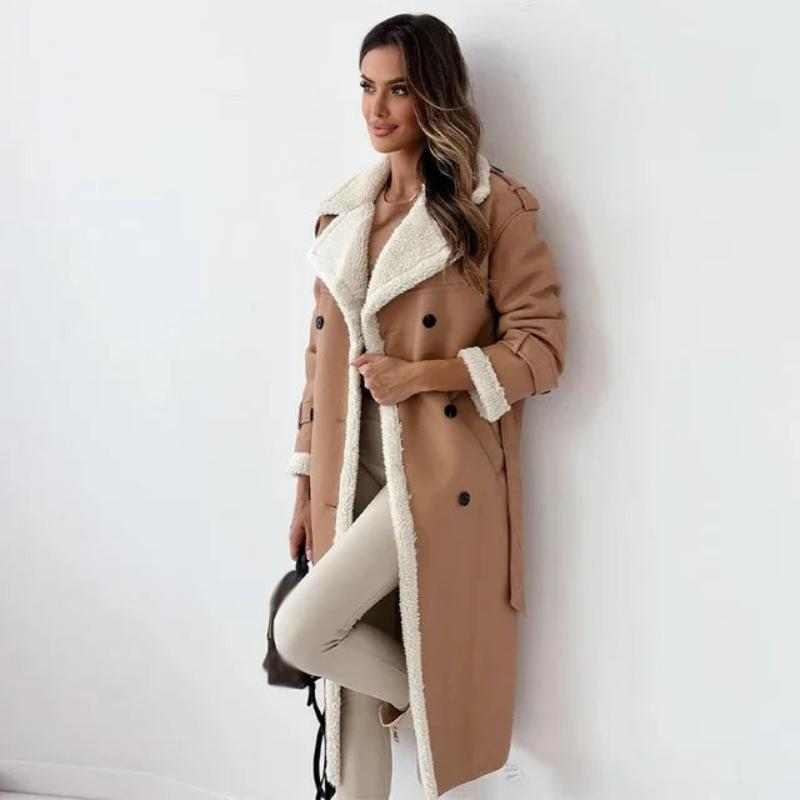 Manteau long femme – Manteau chic et chaud en laine élégante