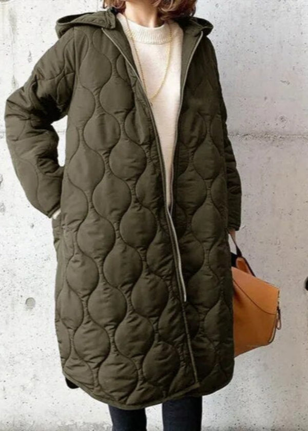 Manteau d'hiver femme – Manteau chaud élégant avec capuche