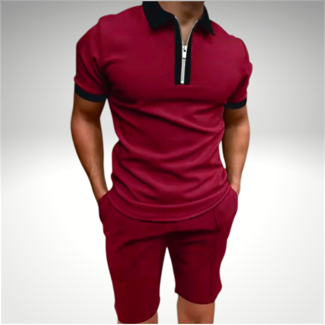 Chemise élégante homme – Chemise d'été chic et short assorti