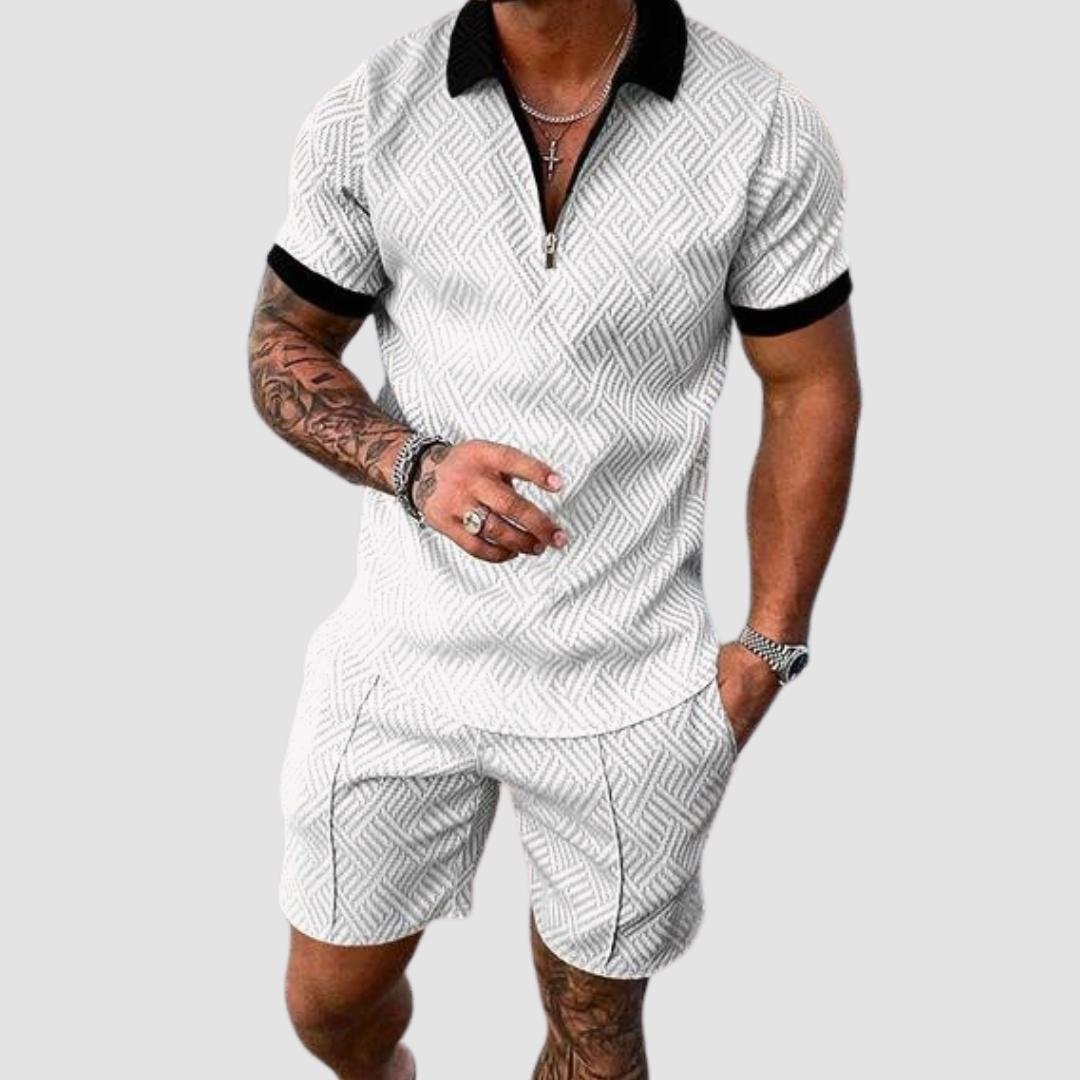 Chemise élégante homme – Chemise d'été chic et short assorti