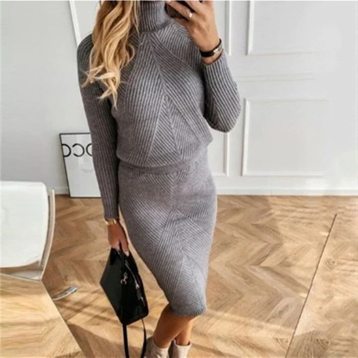 Robe pull élégante femme – Tricot chic et confortable pour toutes occasions