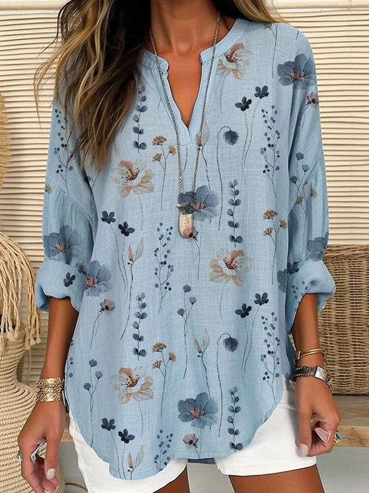 Blouse élégante femme – Top floral léger et chic pour été