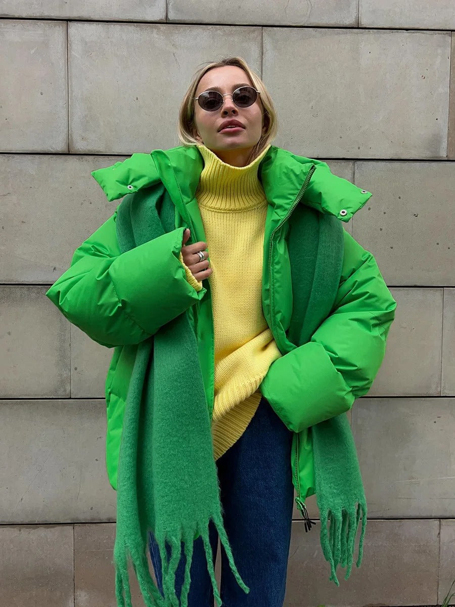 Veste femme avec capuche – Manteau rembourré chaud et stylé