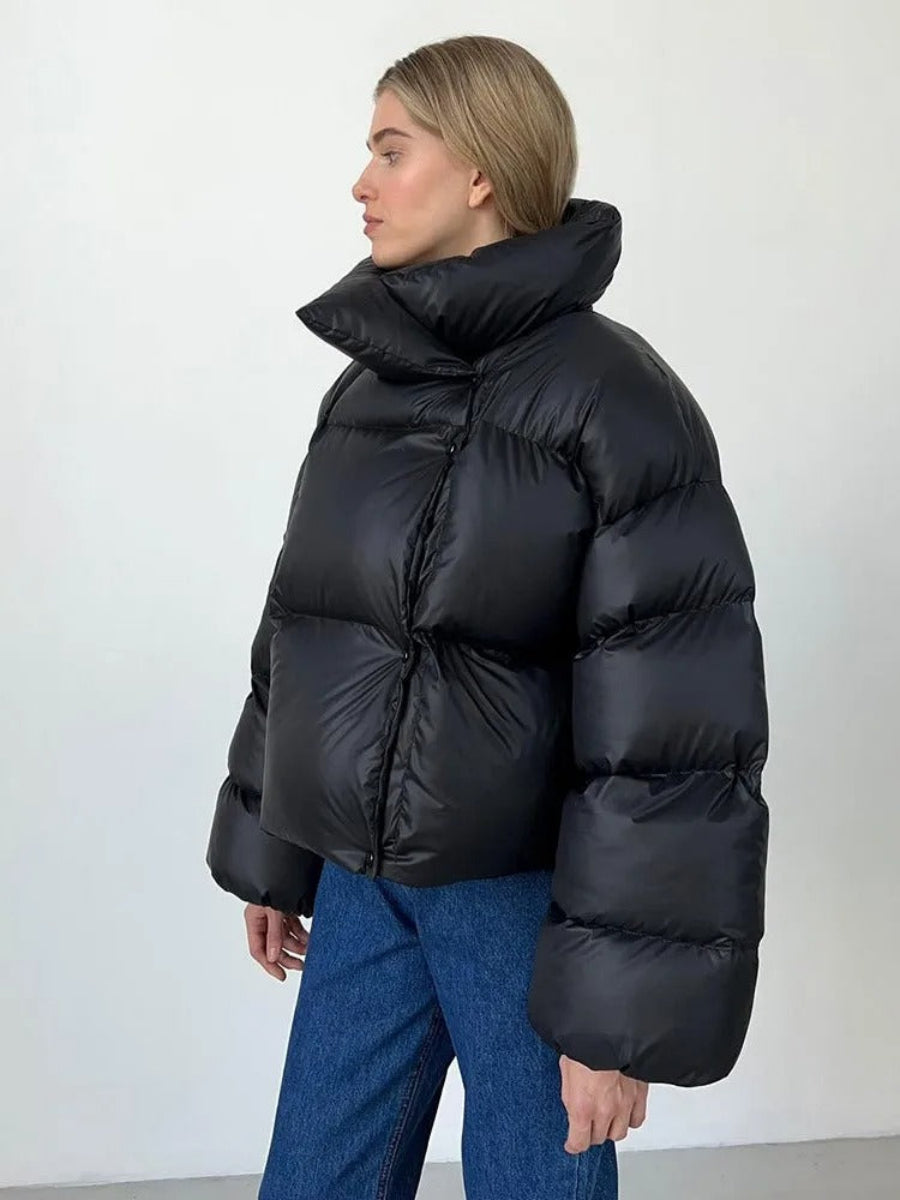 Veste femme avec capuche – Manteau rembourré chaud et stylé