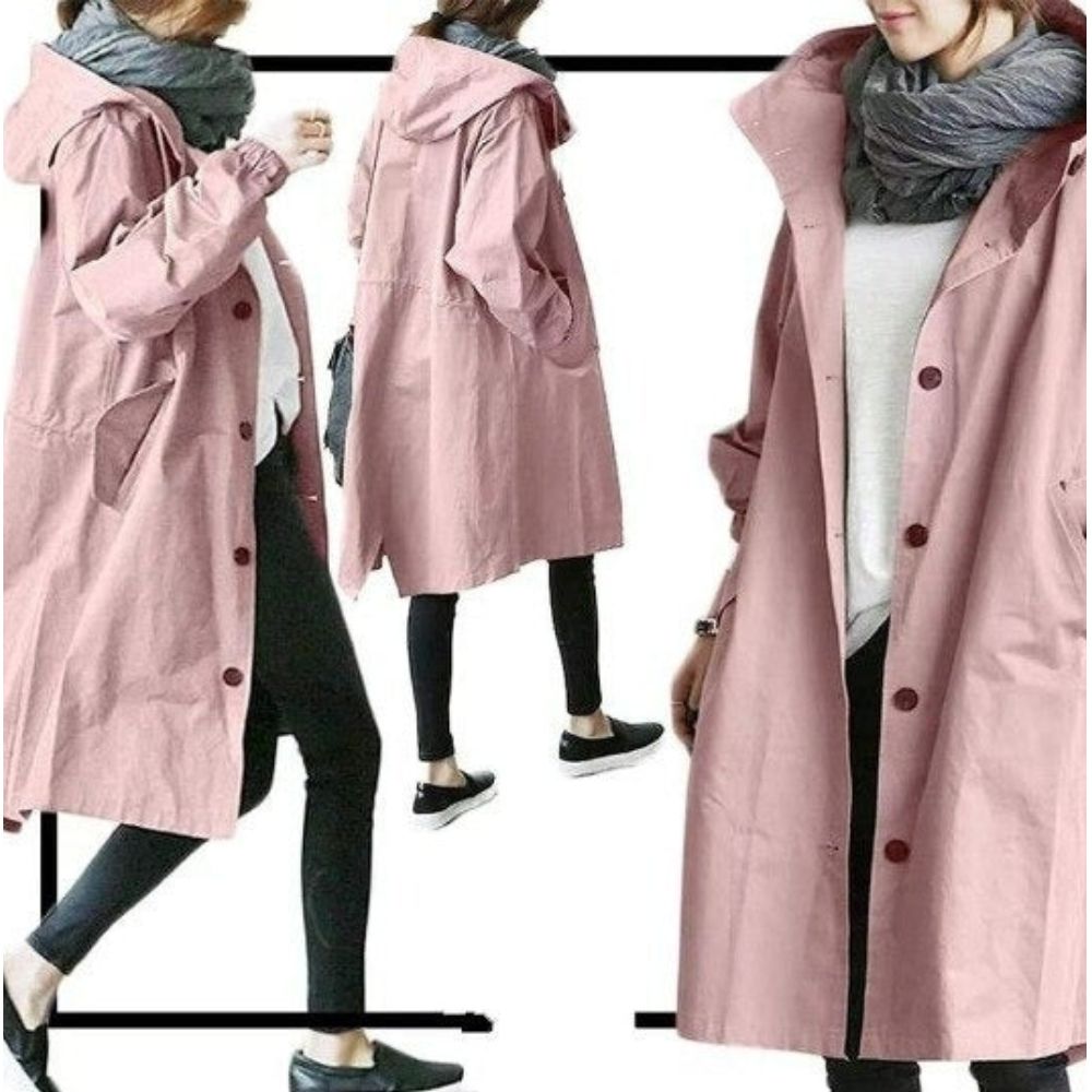 Manteau imperméable femme – Trench-coat décontracté chic et élégant