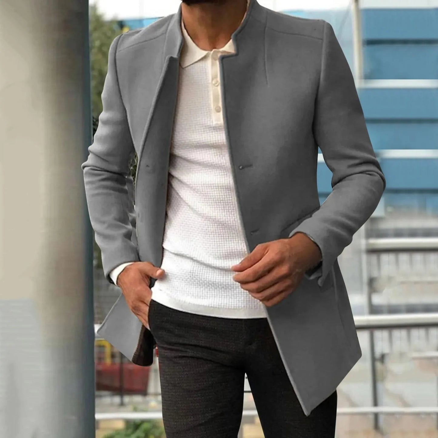 Manteau moderne homme – Manteau décontracté chaud et stylé