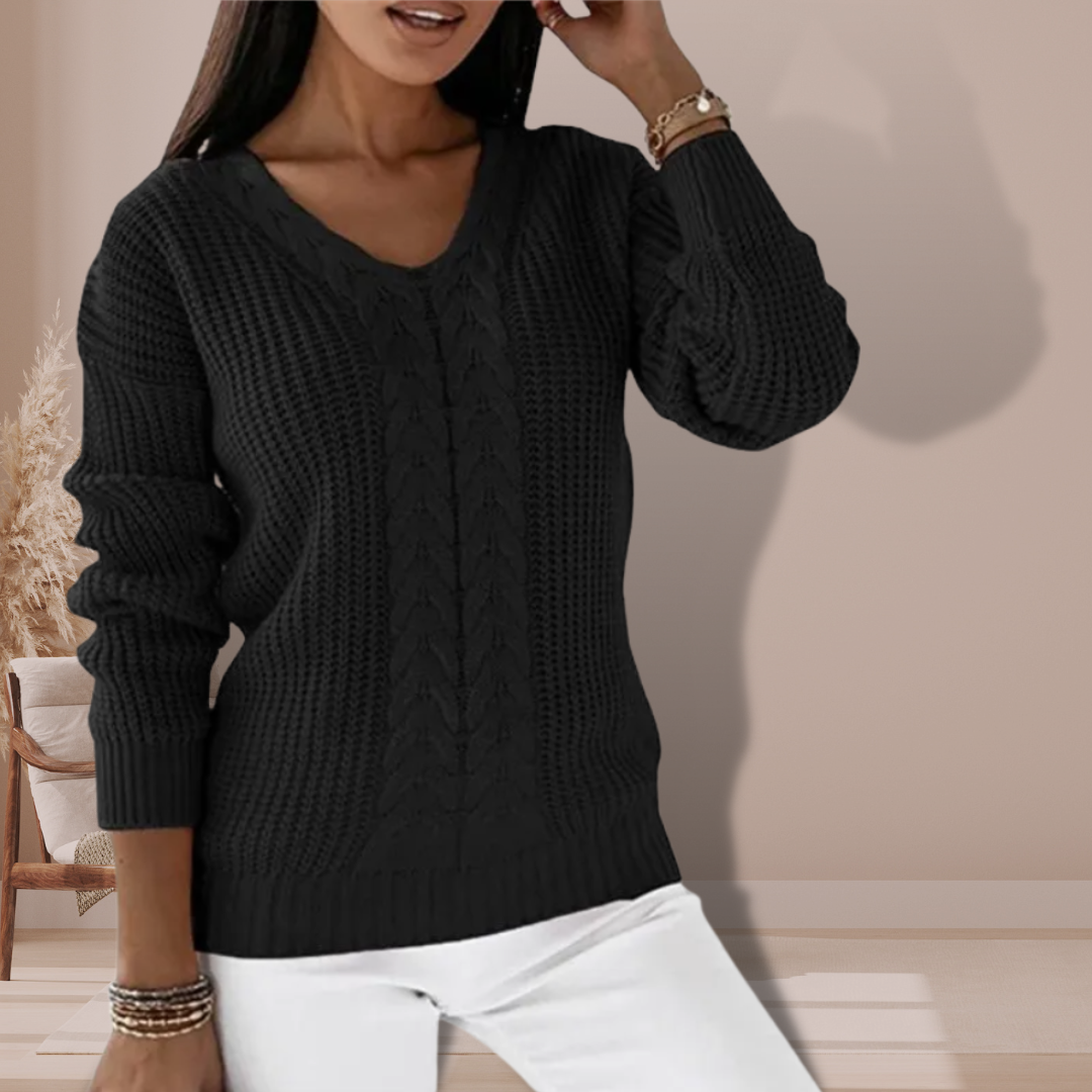 Pull en tricot hiver femme – Pull stylé et chaud à manches longues