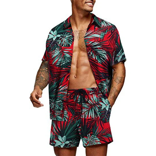 Chemise d'été homme – Chemise tropicale légère et confortable pour vacances