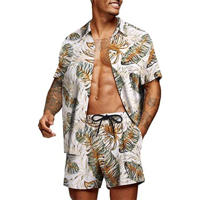 Chemise d'été homme – Chemise tropicale légère et confortable pour vacances