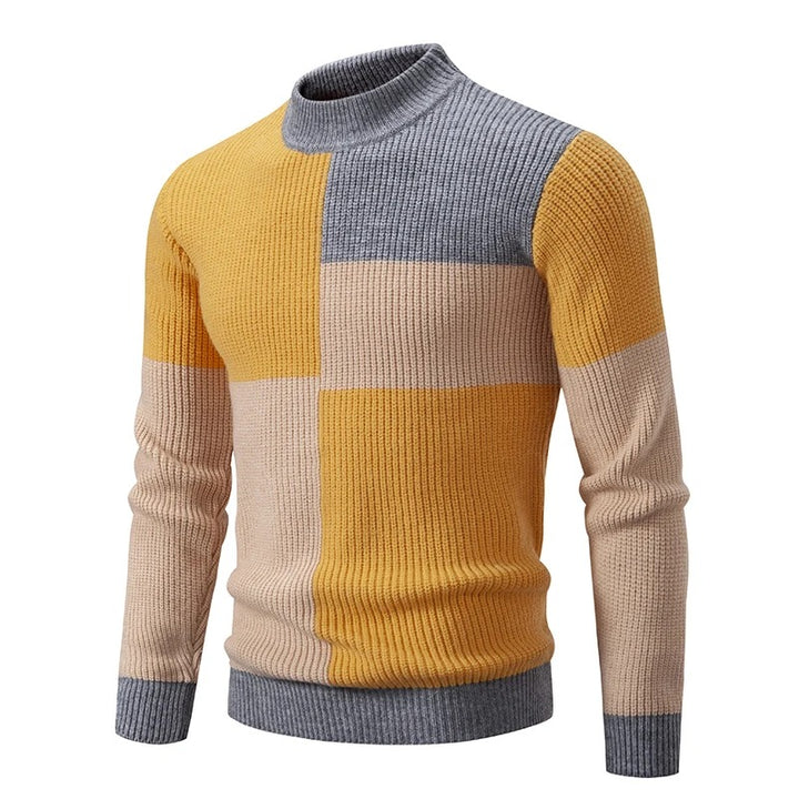 Pull col roulé coloré homme – Pull tendance en laine doux et chaud