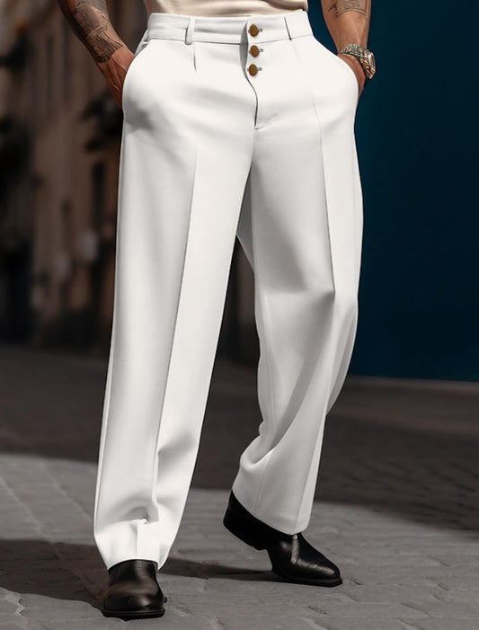 Pantalon été homme – Pantalon droit polyvalent léger et élégant