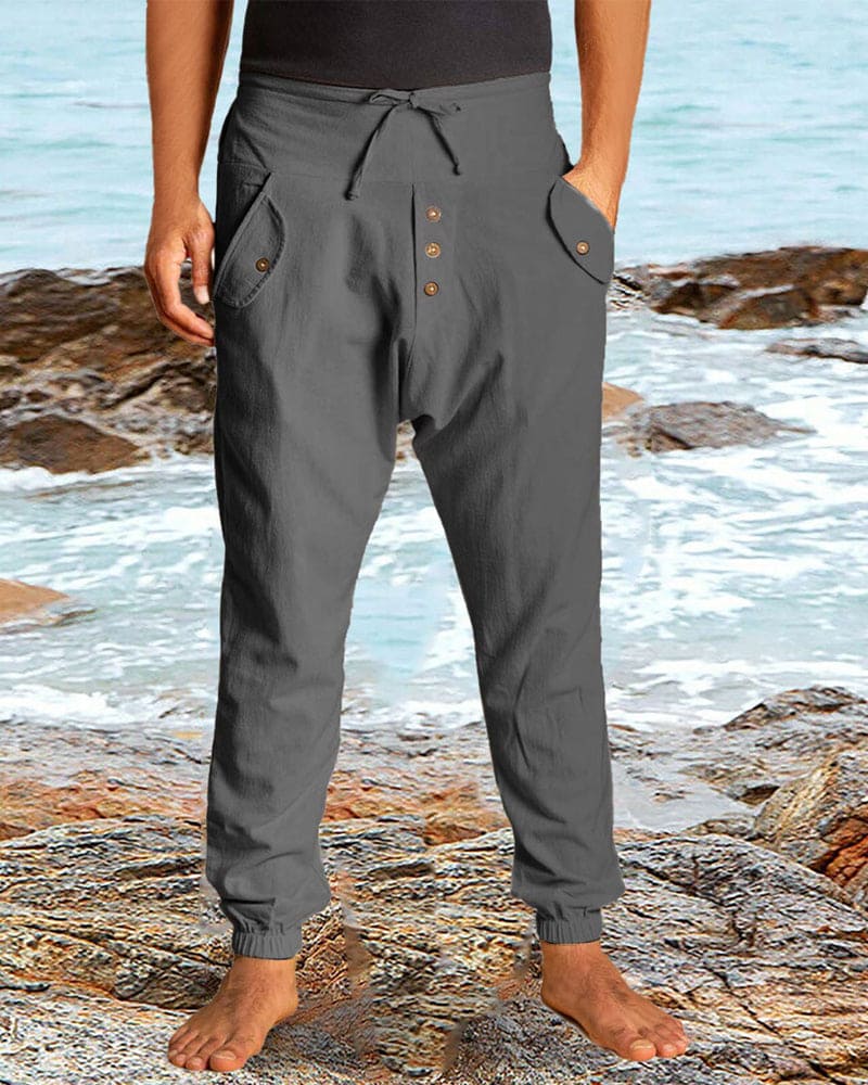 Pantalons d'été homme – Pantalon léger et polyvalent en coton pour toutes occasions