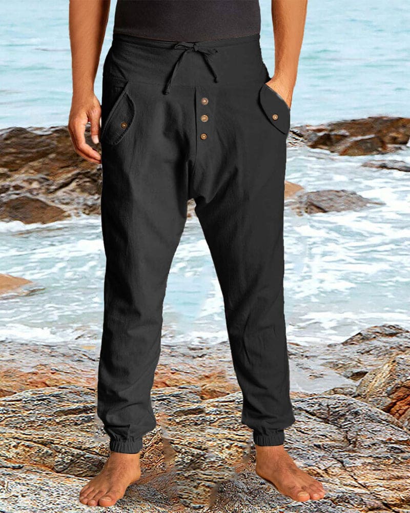 Pantalons d'été homme – Pantalon léger et polyvalent en coton pour toutes occasions