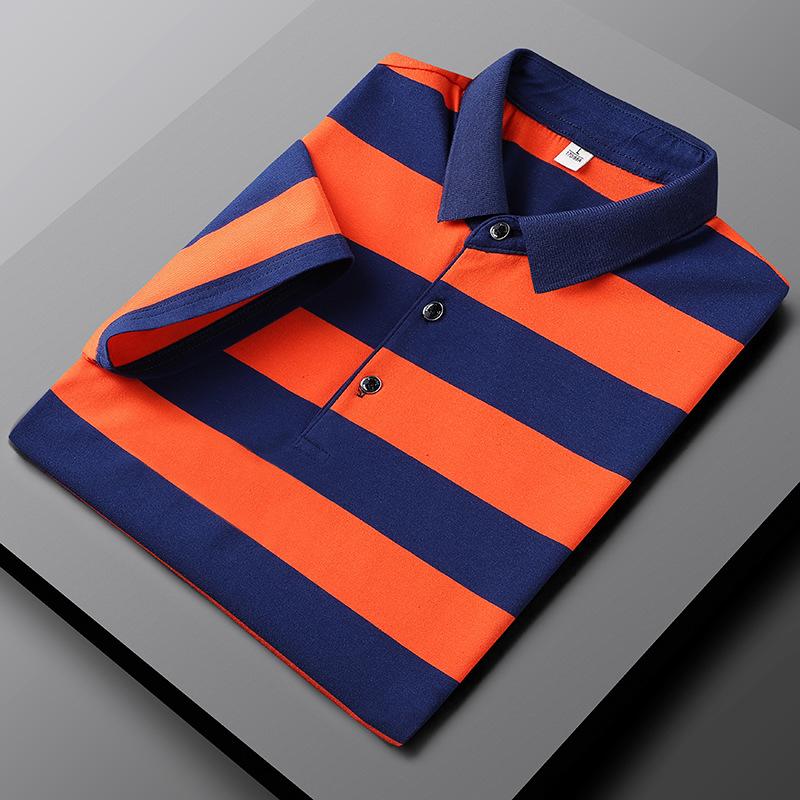 Polo d'été homme – Polo rayé léger et polyvalent pour toutes occasions