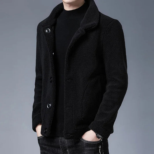 Veste d'hiver homme – Manteau peluche chaud et confortable