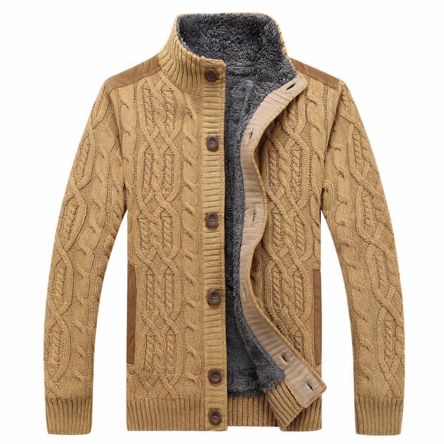 Veste en tricot chaude homme – Pull confortable en laine pour hiver