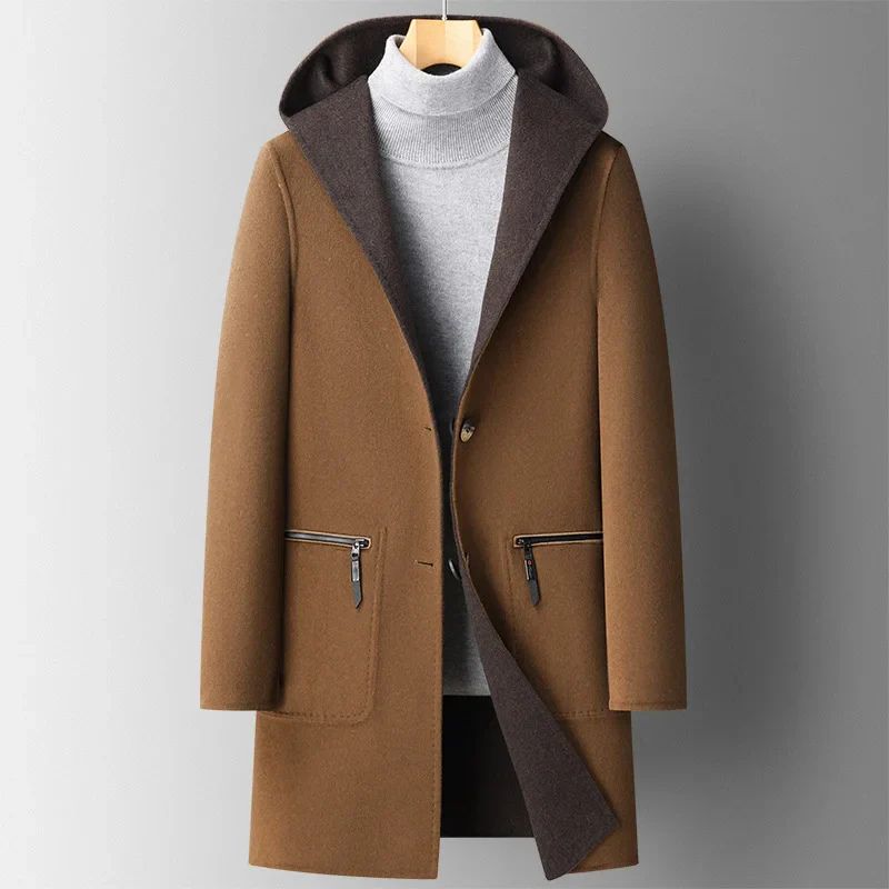 Veste d'hiver homme – Manteau chaud avec capuche et style moderne