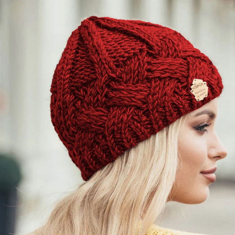 Bonnet d'hiver femme – Bonnet chaud en laine pour temps froid