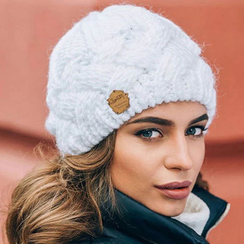 Bonnet d'hiver femme – Bonnet chaud en laine pour temps froid