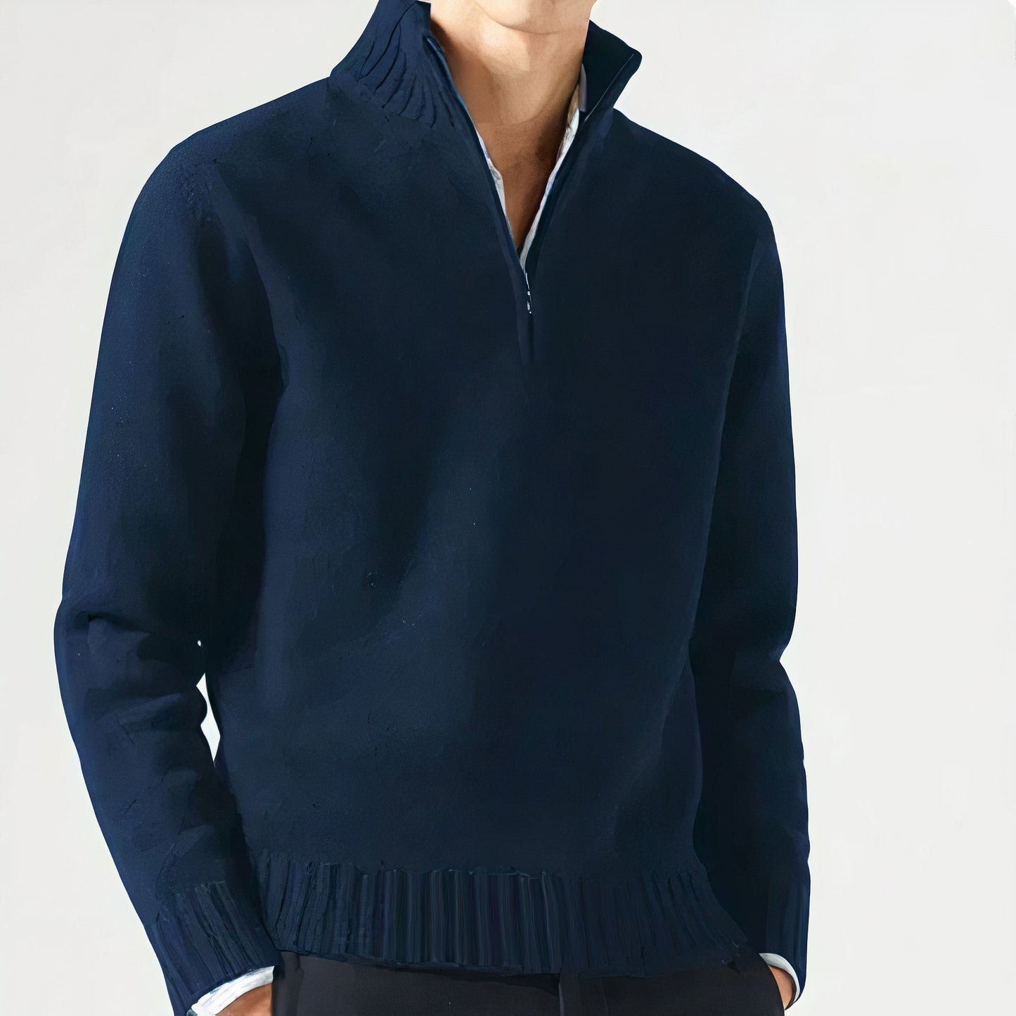 Pull décontracté homme – Pull chaud en laine doux et confortable