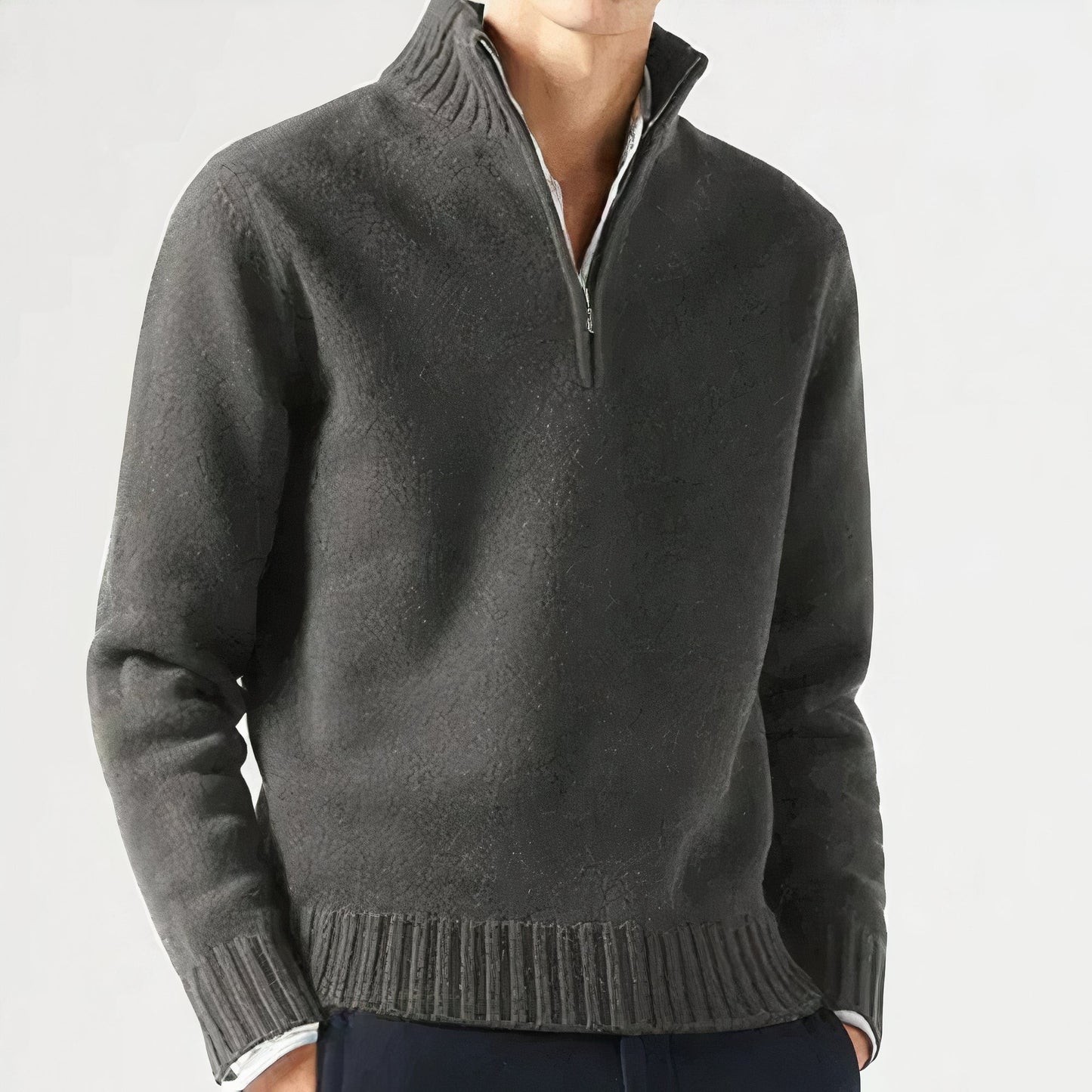 Pull décontracté homme – Pull chaud en laine doux et confortable