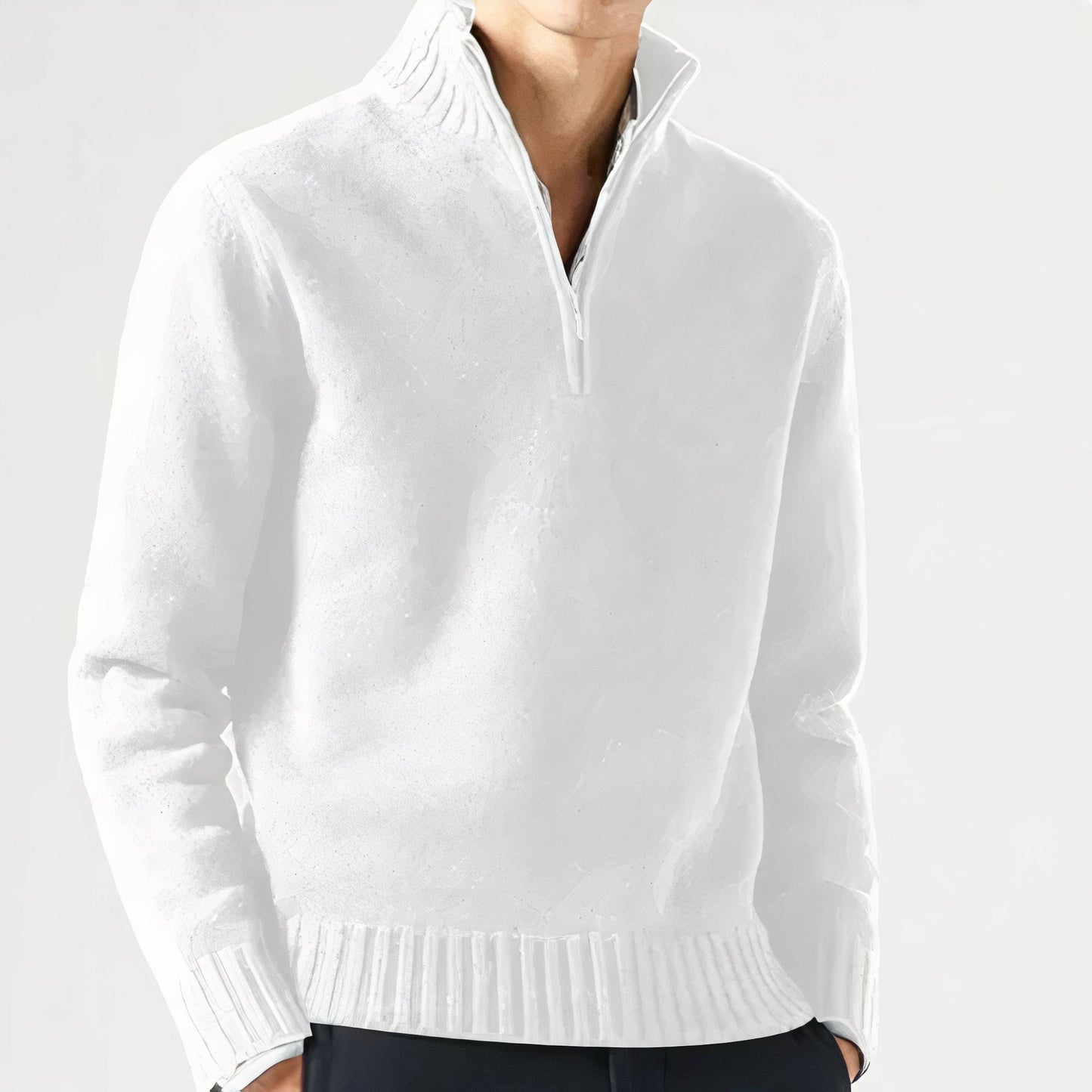 Pull décontracté homme – Pull chaud en laine doux et confortable