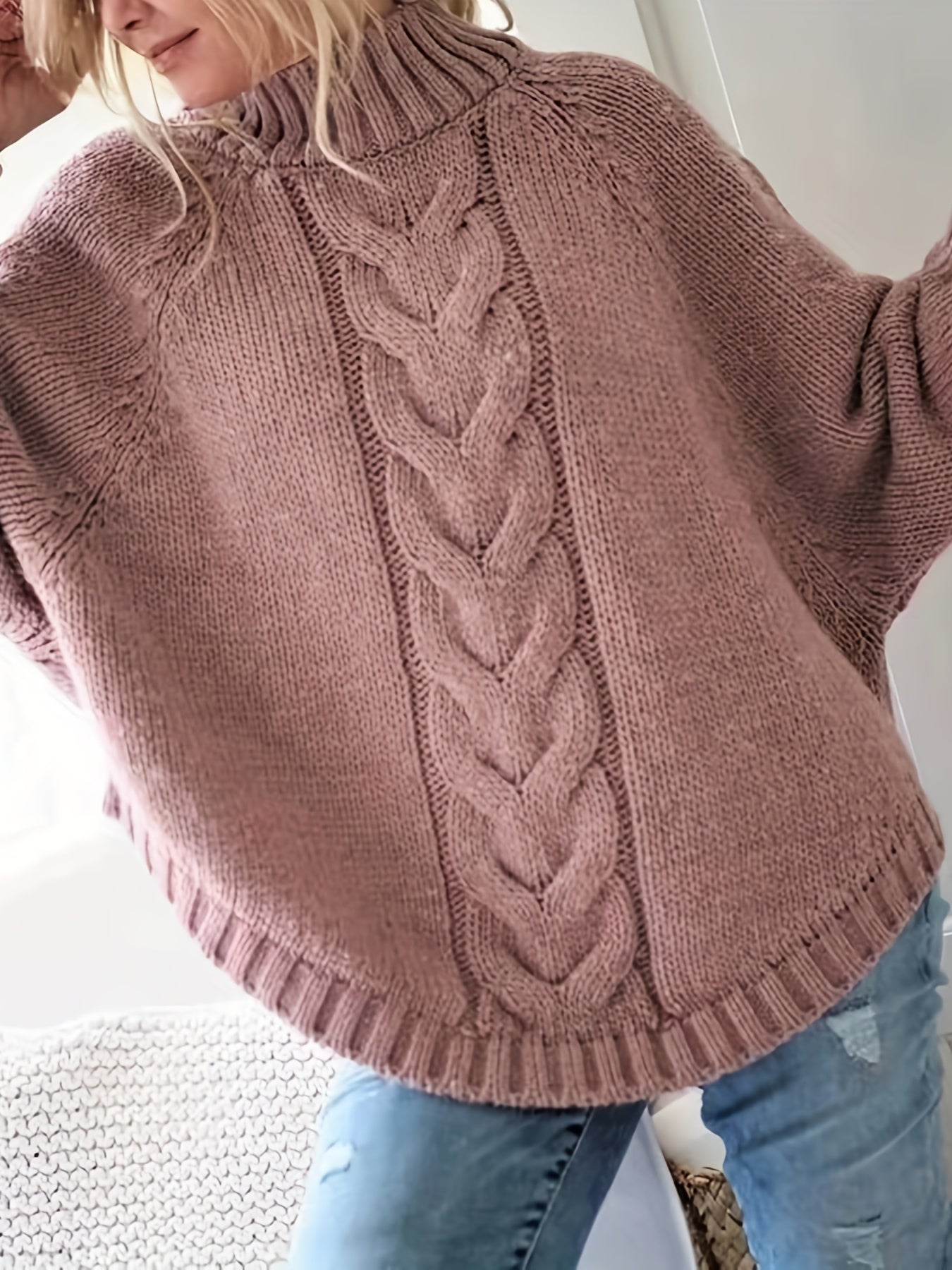 Pull en maille chaud femme – Pull doux et élégant pour hiver