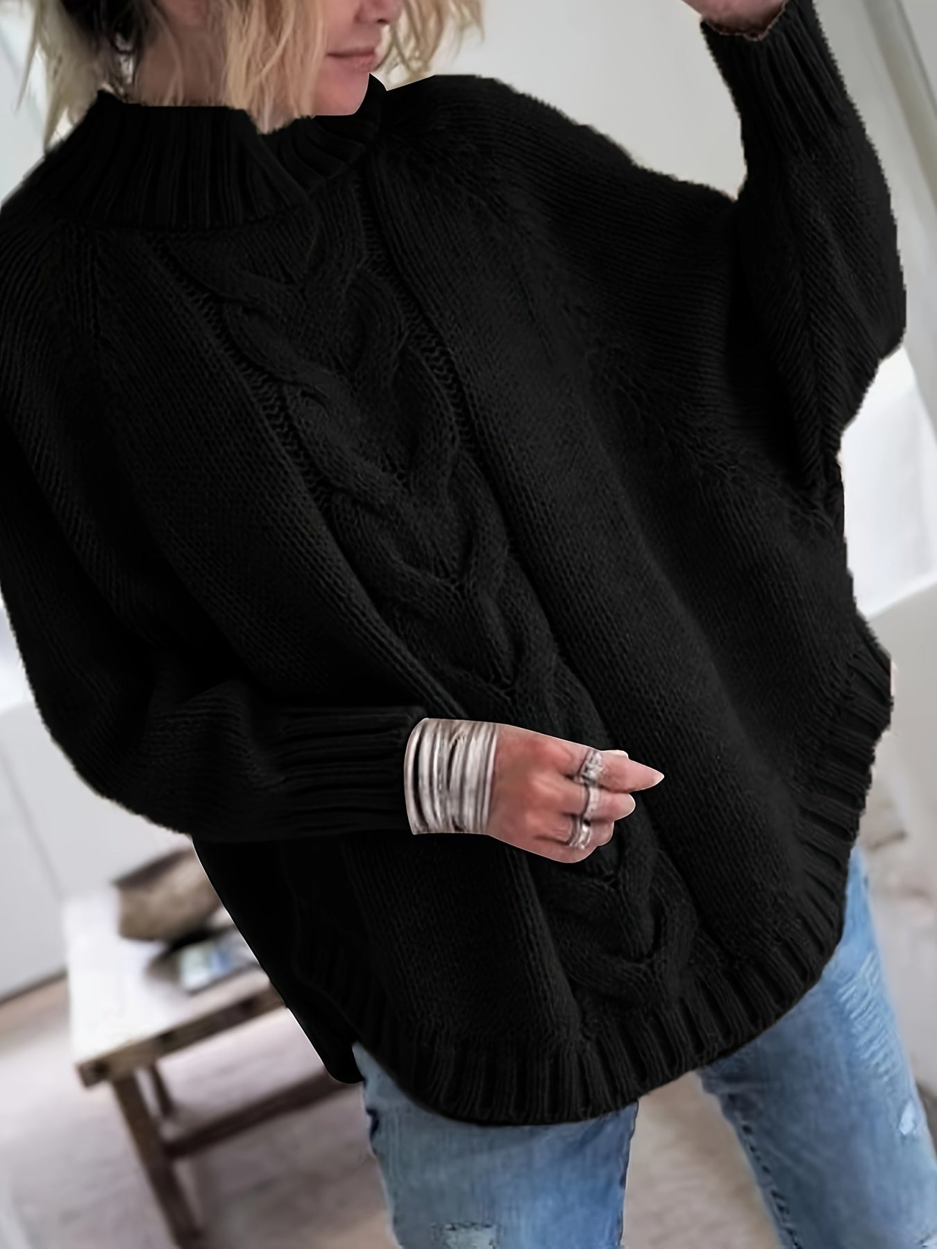 Pull en maille chaud femme – Pull doux et élégant pour hiver