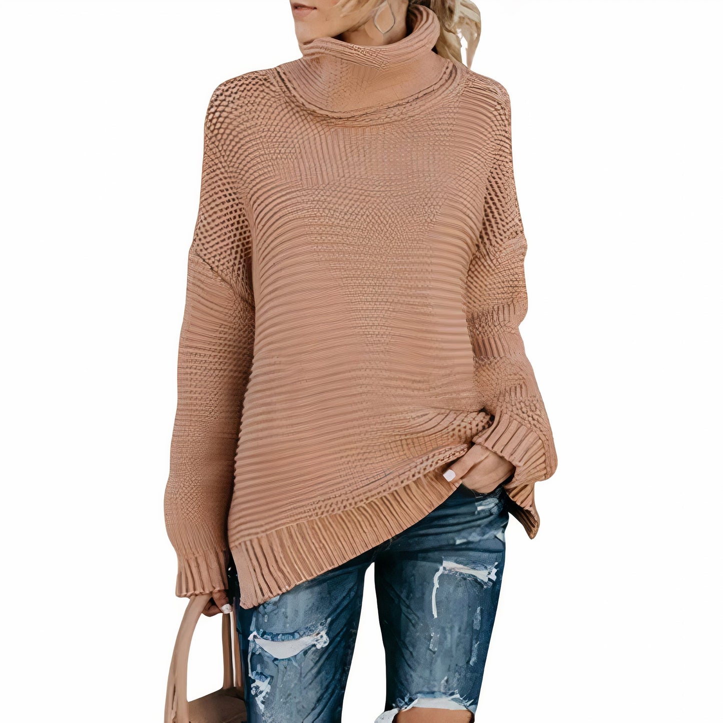 Pull d'hiver femme – Pull chaud en laine doux et élégant