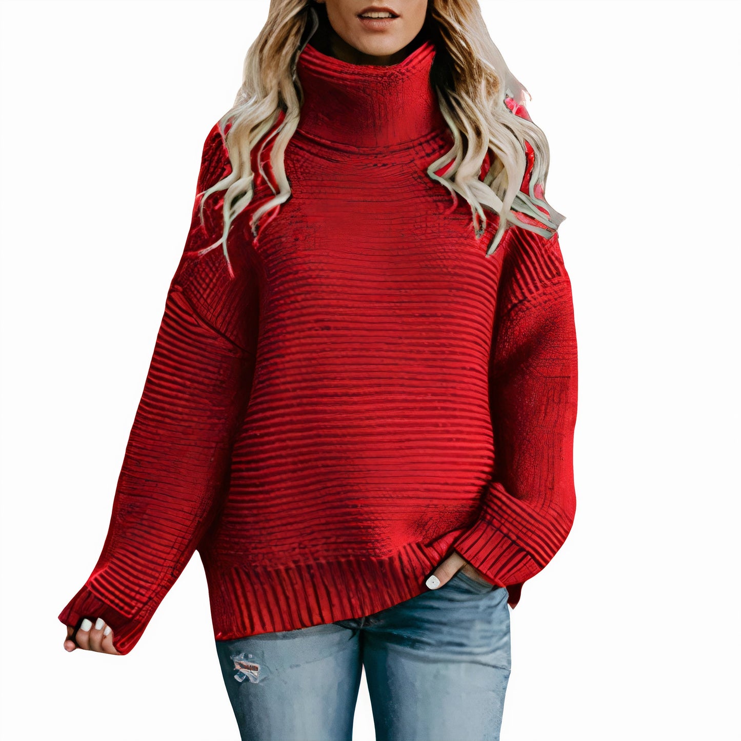 Pull d'hiver femme – Pull chaud en laine doux et élégant