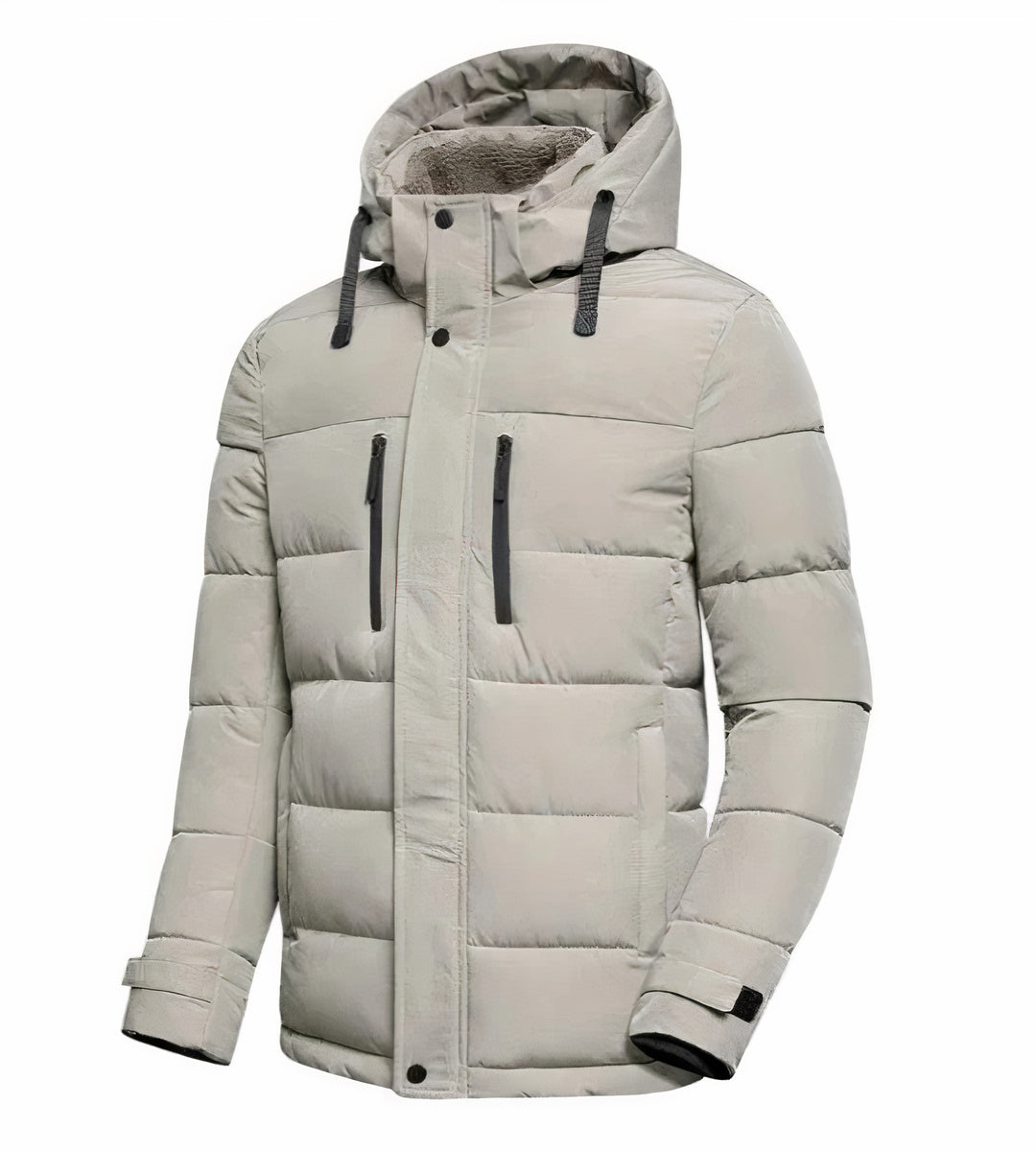 Veste d'hiver imperméable homme – Manteau avec capuche amovible et style moderne