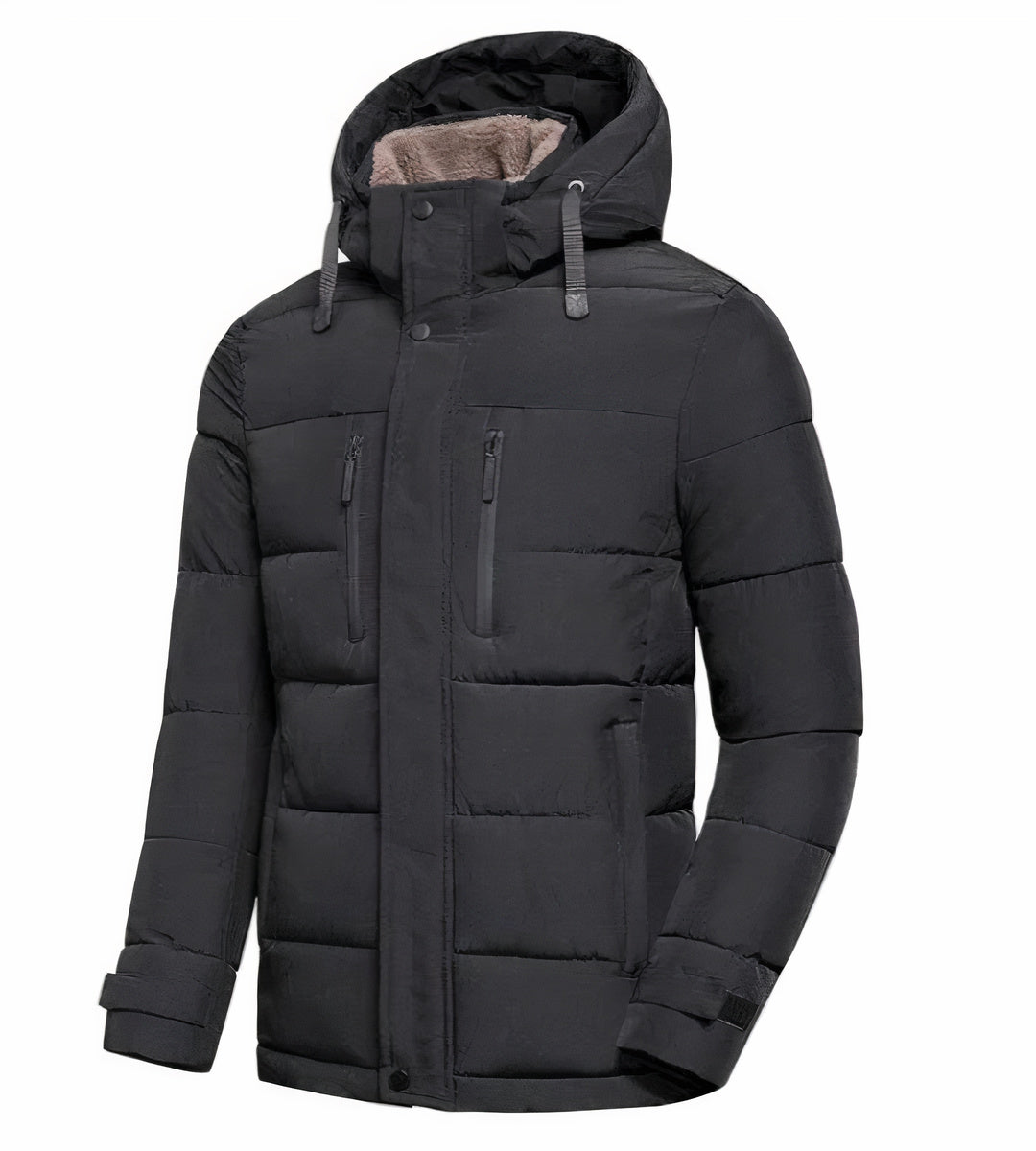 Veste d'hiver imperméable homme – Manteau avec capuche amovible et style moderne