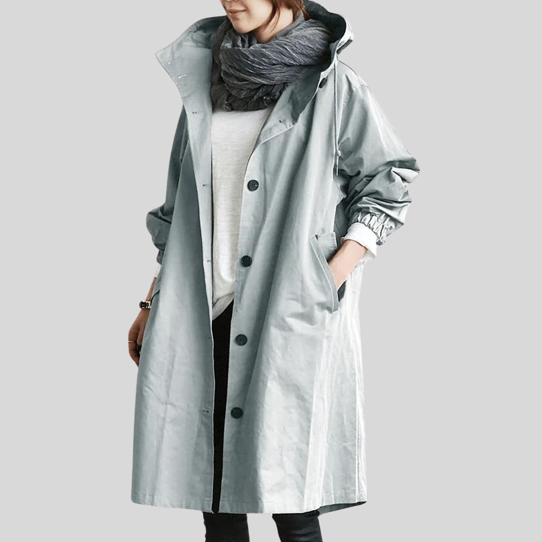 Manteau imperméable femme – Veste avec capuche élégante et pratique