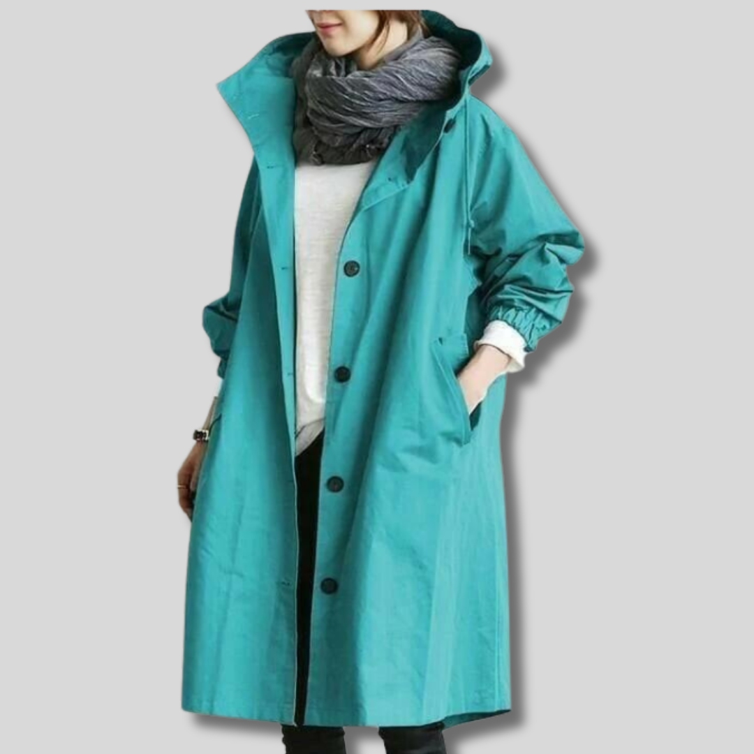 Manteau imperméable femme – Veste avec capuche élégante et pratique