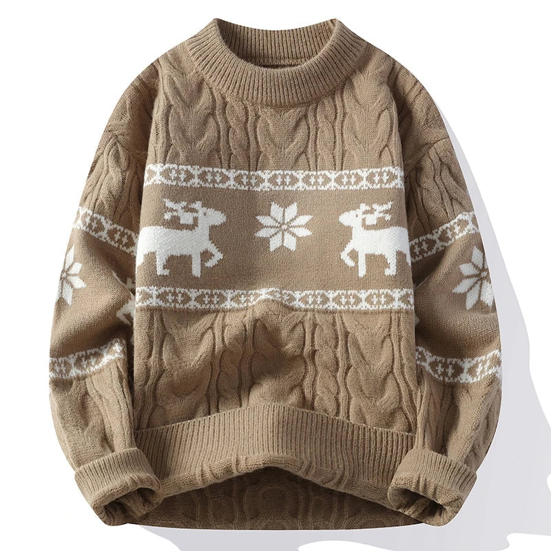 Pull de Noël homme – Tricot festif à motifs et confortable