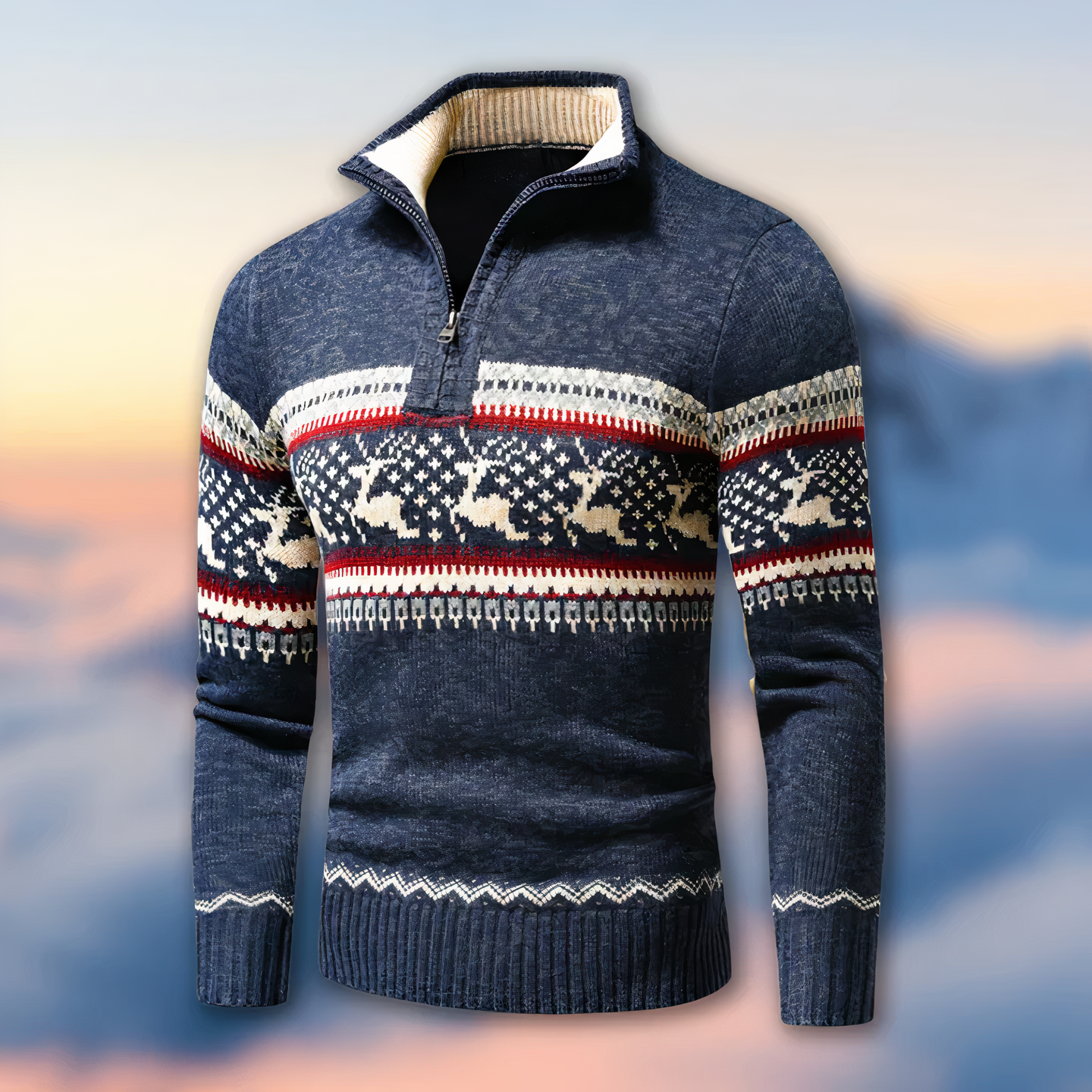 Pull de Noël en tricot – Pull festif avec motifs et coupe confortable