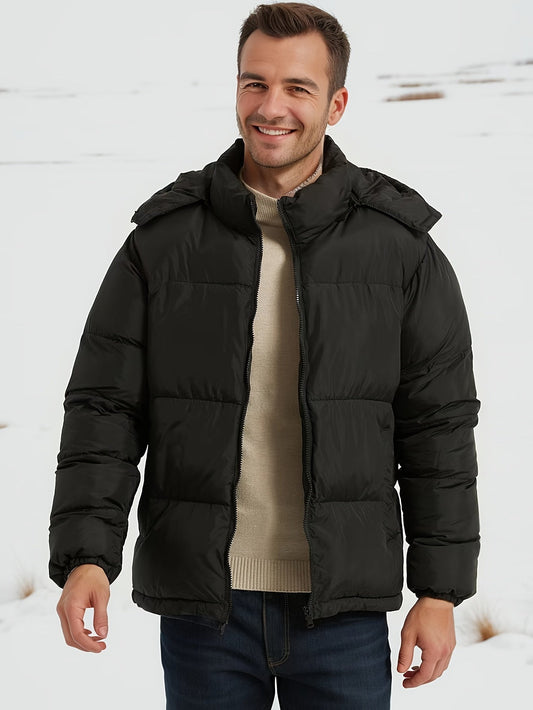 Veste d'hiver homme coupe-vent – Manteau chaud imperméable et léger