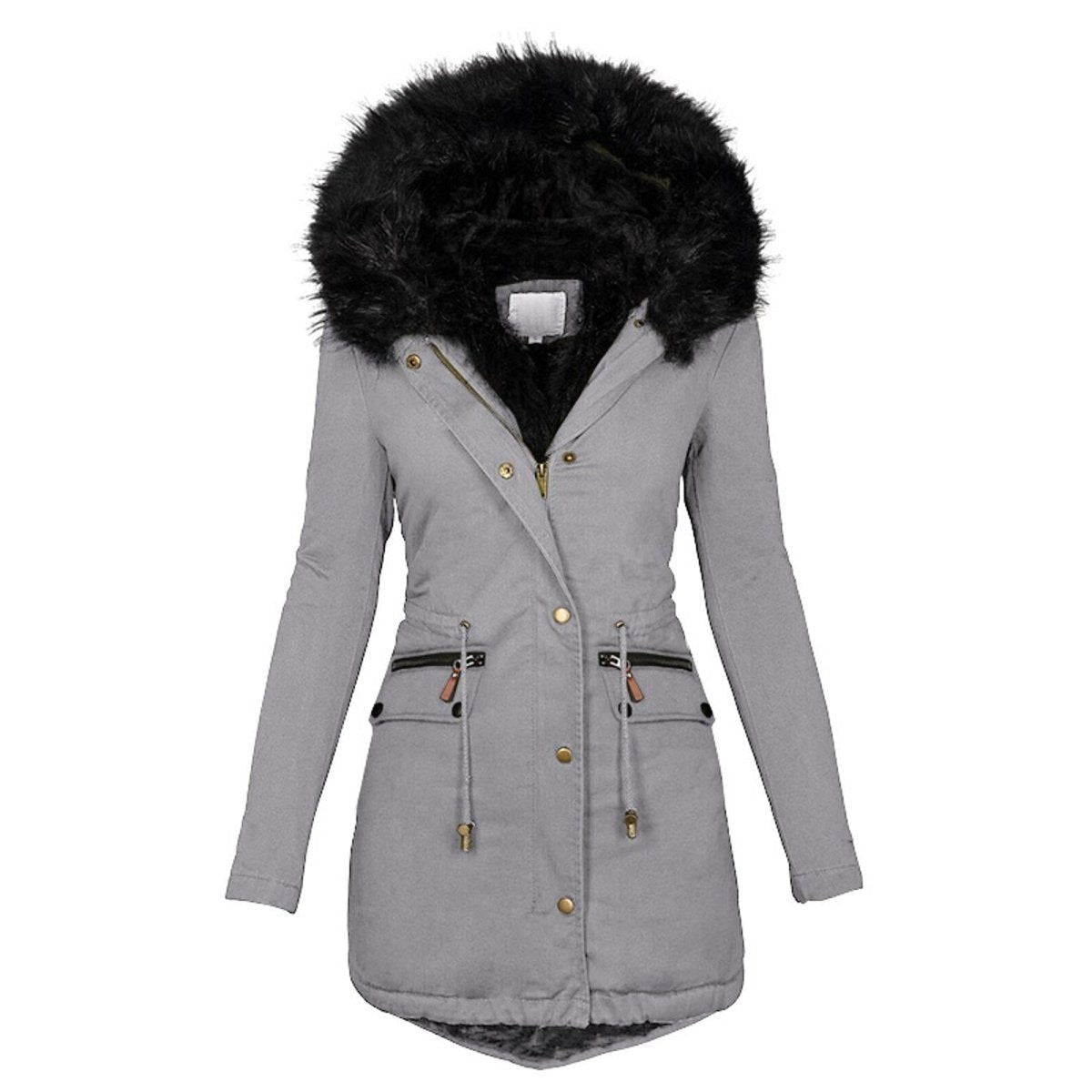 Veste d'hiver femme – Veste chaude coupe-vent élégante et confortable