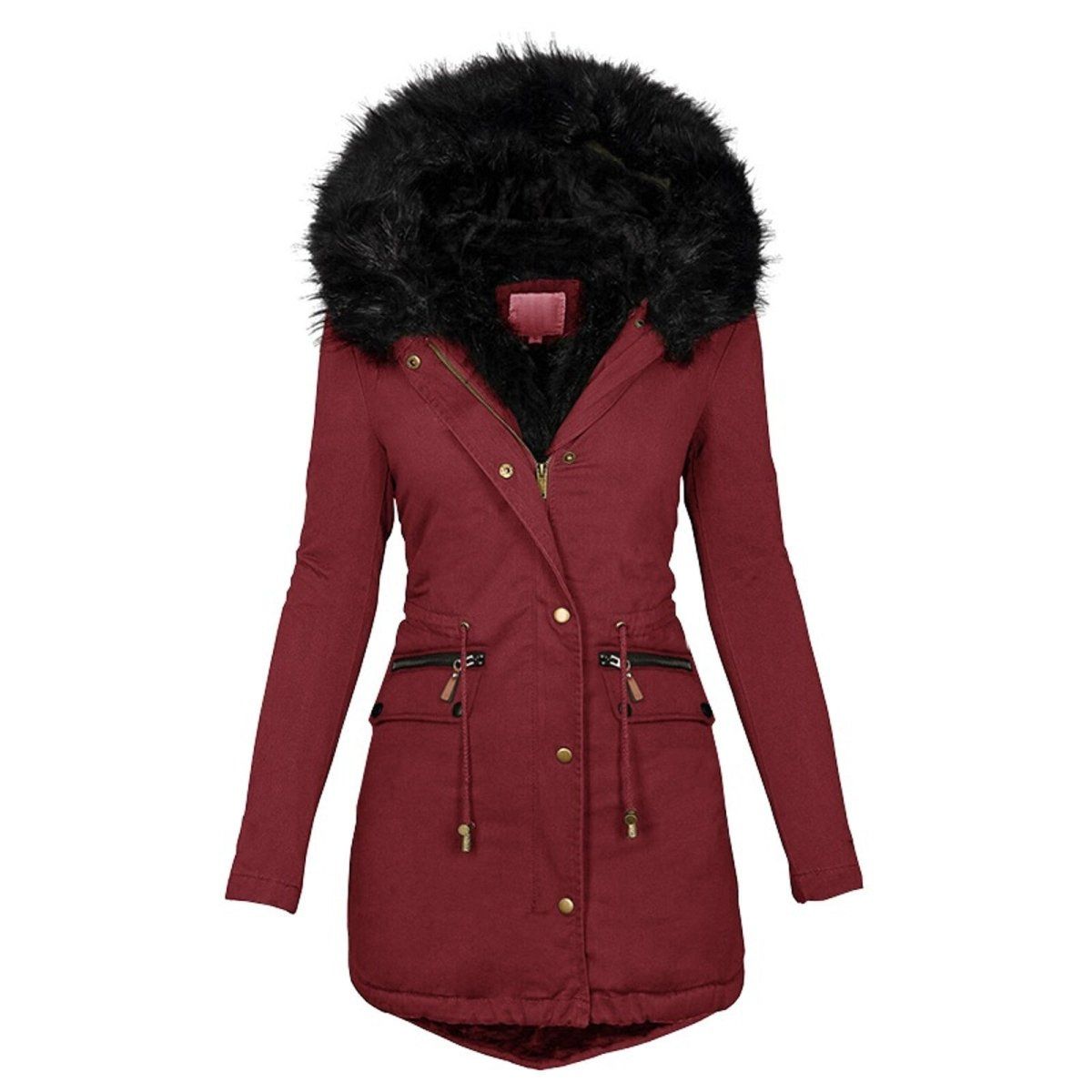 Veste d'hiver femme – Veste chaude coupe-vent élégante et confortable