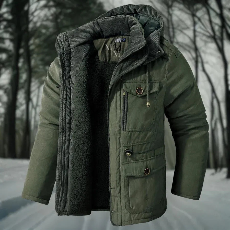 Veste d'hiver chaude homme – Veste coupe-vent isolante et élégante