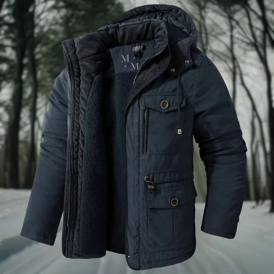 Veste d'hiver chaude homme – Veste coupe-vent isolante et élégante