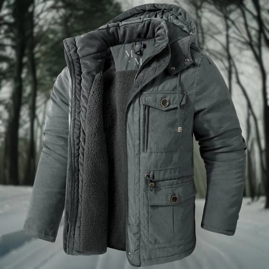 Veste d'hiver chaude homme – Veste coupe-vent isolante et élégante