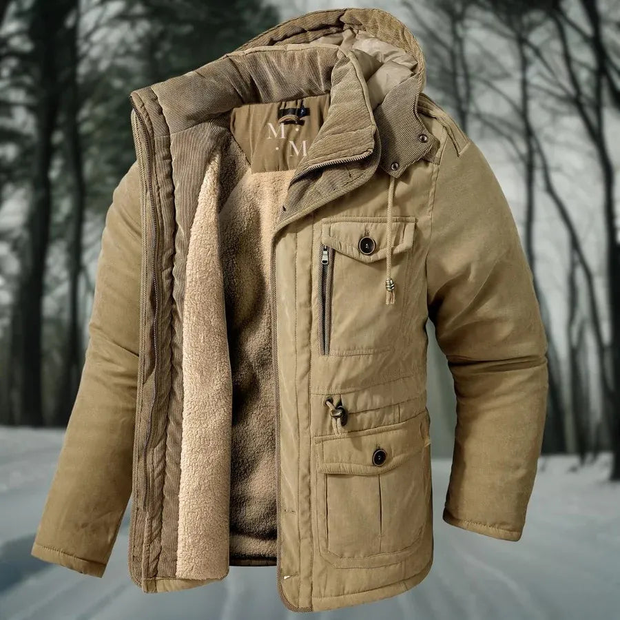 Veste d'hiver chaude homme – Veste coupe-vent isolante et élégante