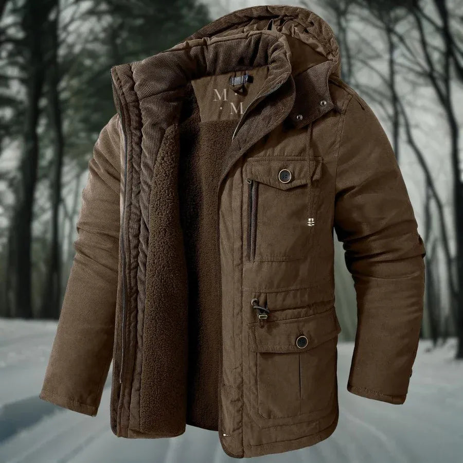 Veste d'hiver chaude homme – Veste coupe-vent isolante et élégante