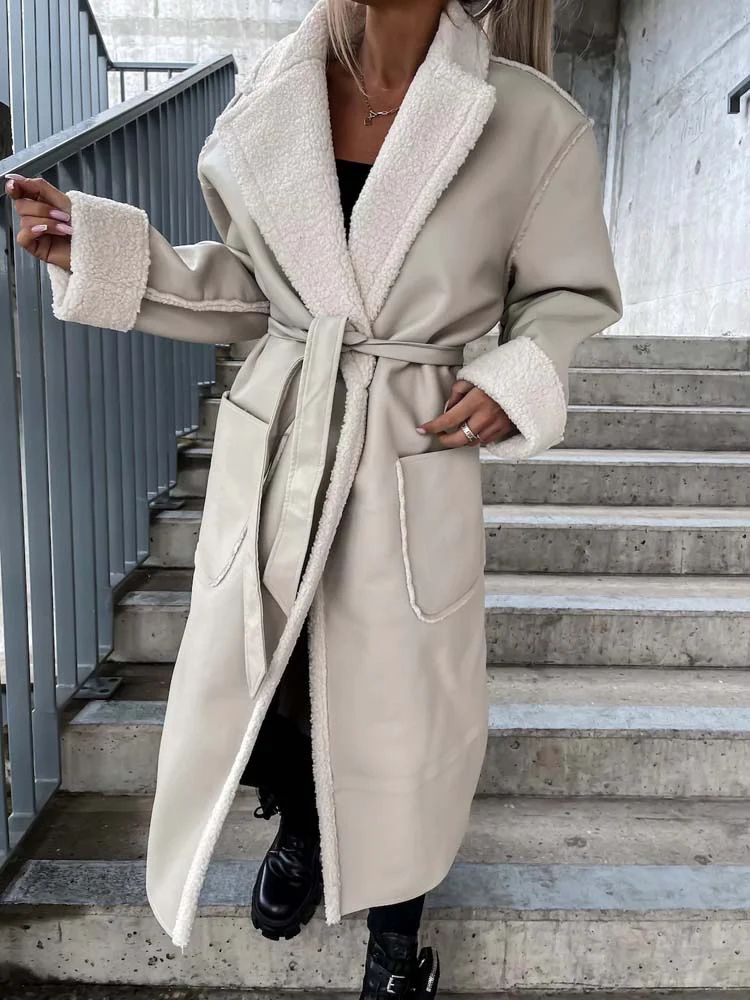 Veste en cuir femme hiver – Manteau chaud élégant et tendance