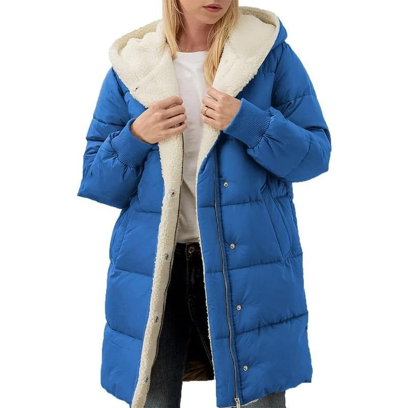 Veste d'hiver femme – Manteau en coton chaud et élégant