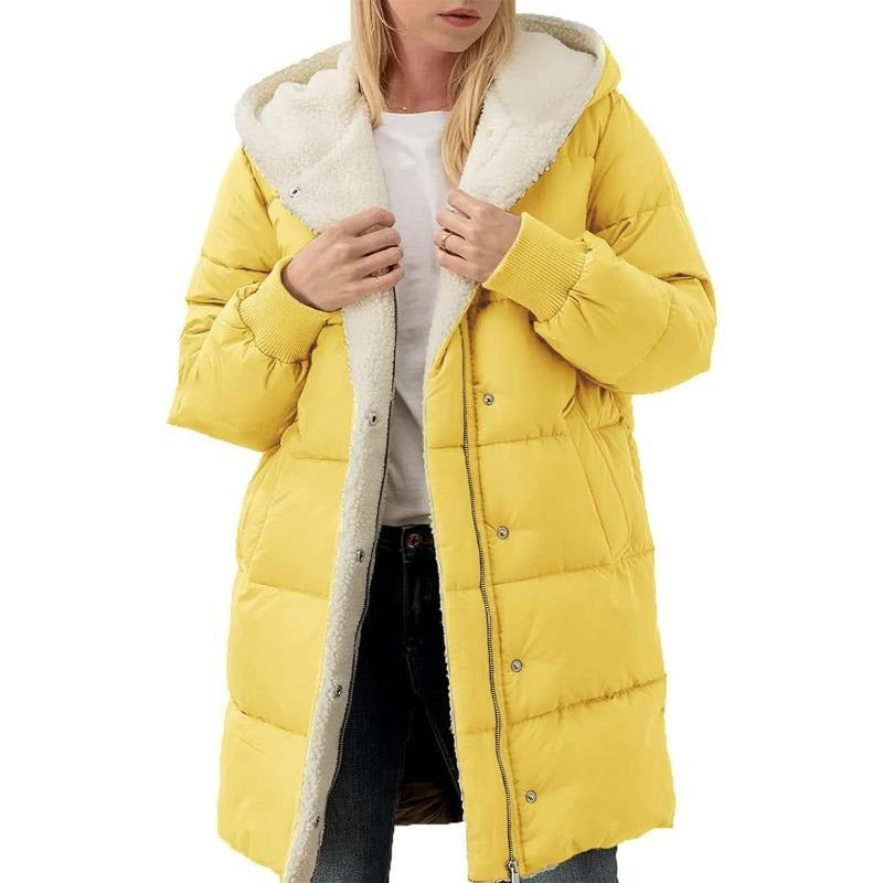 Veste d'hiver femme – Manteau en coton chaud et élégant